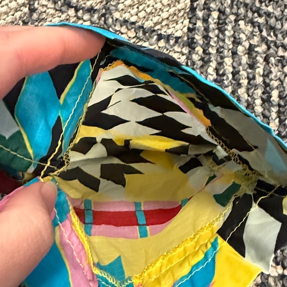 BAGGU Drawstring Colorful Geometric Print Bag - Picture 5 of 5